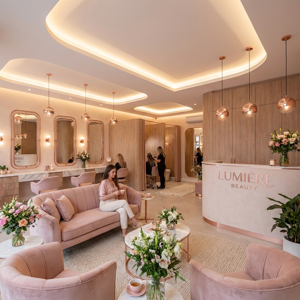 Salon Dashboard on Phone